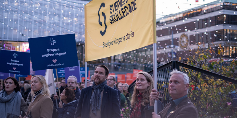 Manifestation Sergels torg. Foto: Filippa Ljung