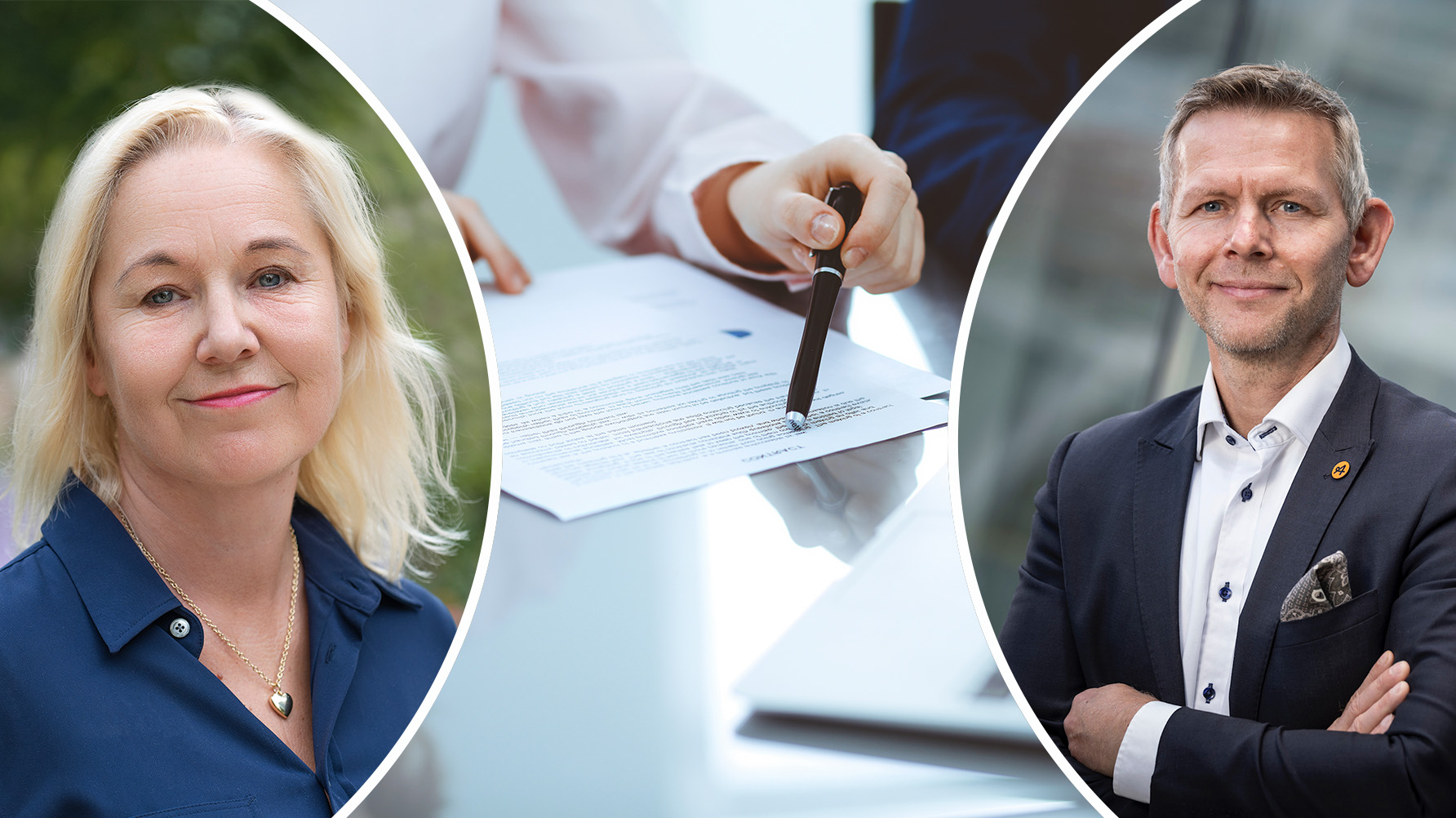 Maria Andrén Bergström och Daniel Andersson. Foto: Terri Lindholm/Adobe Stock/Almega
