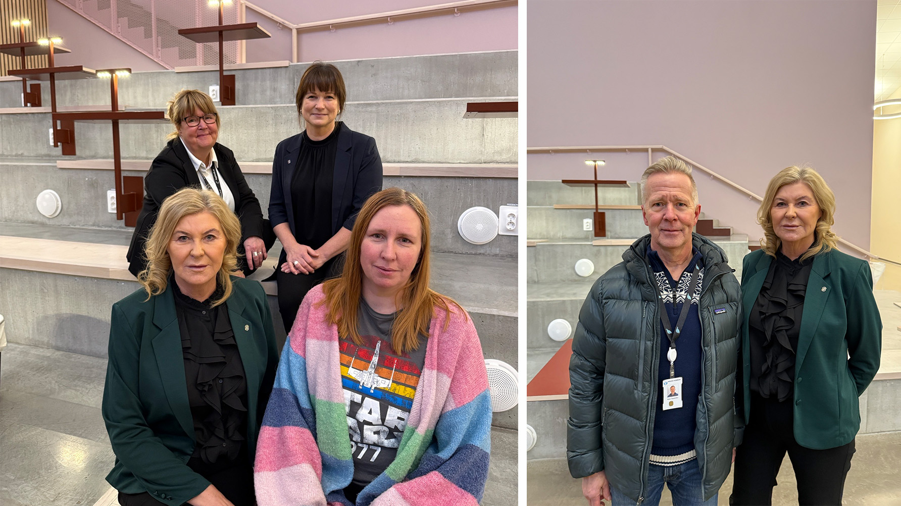 Katarina Wedegren, Carina Lidberg, Ann-Charlotte Gavelin Rydman, Marie Jonasson, Mats Taaveniku. Foto: Jonas Juntunen