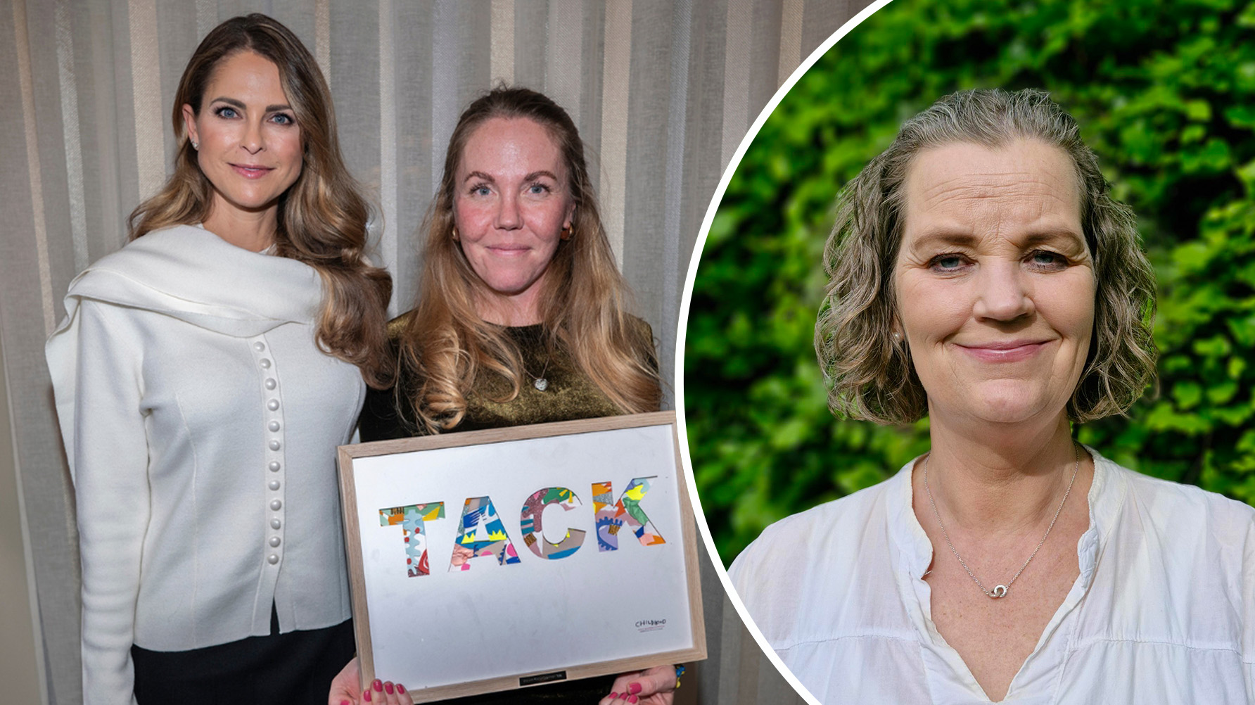 Anette Bergmasth tog emot Childhoodpriset 2024. I år tilldelades priset Elin Nelly, analytiker vid polisens nationella operativa avdelning. Foto: Jonas Borg/Childhood/Privat 