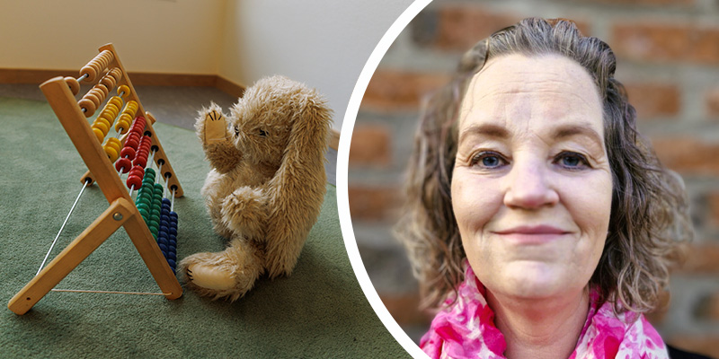 Anette Bergmasth, rektor på Elinebergs förskolor i Helsingborg, är nominerad till Childhoodpriset för sitt arbete. Foto: Noak Martinsson/Pressbild
