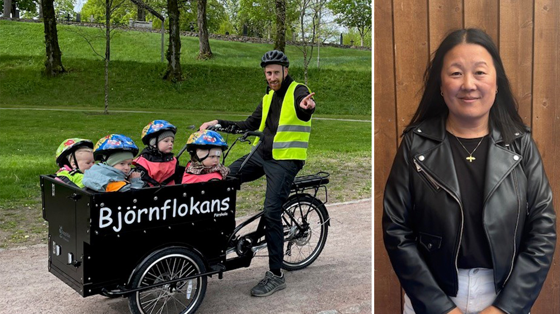 Marcus Krans, förskollärare, och Emma Gregorson, rektor. Foto: Privat