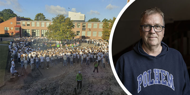 Rektor Torbjörn Hanö, Polhemsskolan Dansar för livet foto Torbjörn Hanö/Johanna Säll