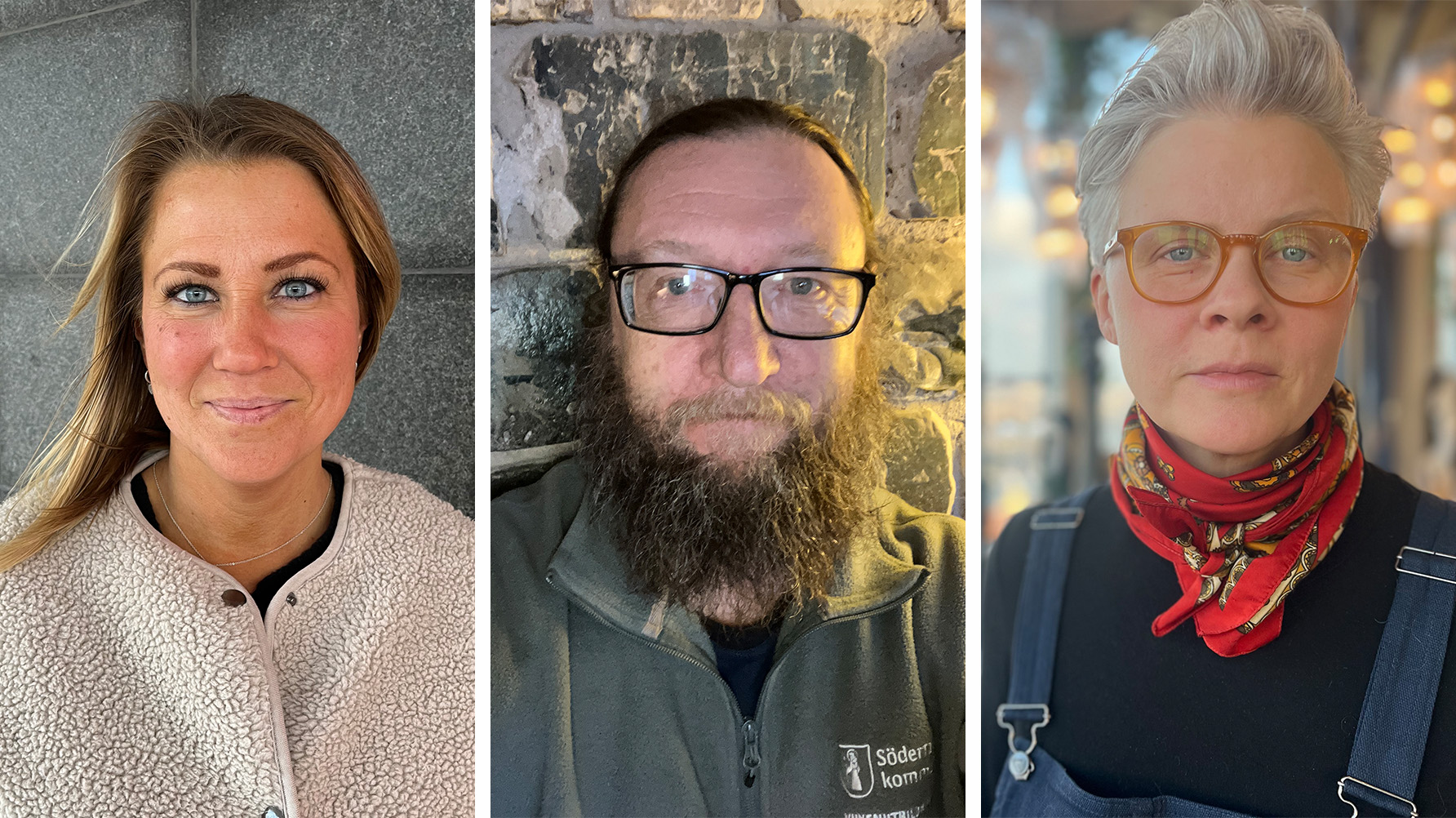 Ellinor Haglander, Achilles French och Jenny Andersson. Foto: Privat