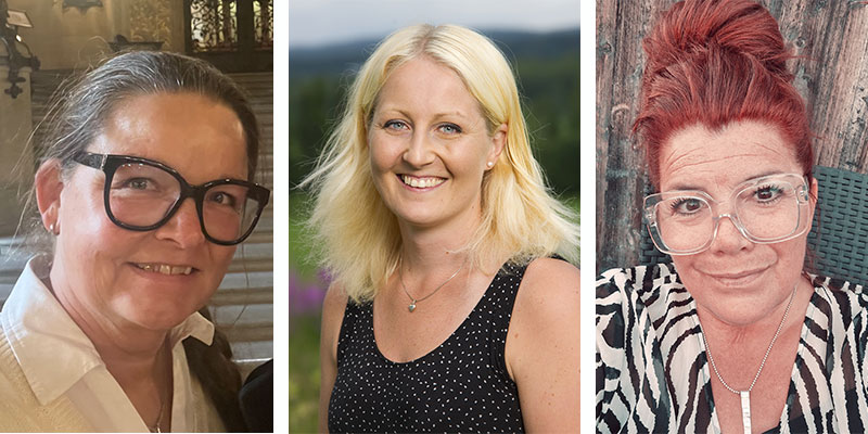 Ann-Sofie Widén, Veronika Berg, Anna-Maria Kia Westin. Foto: Privat