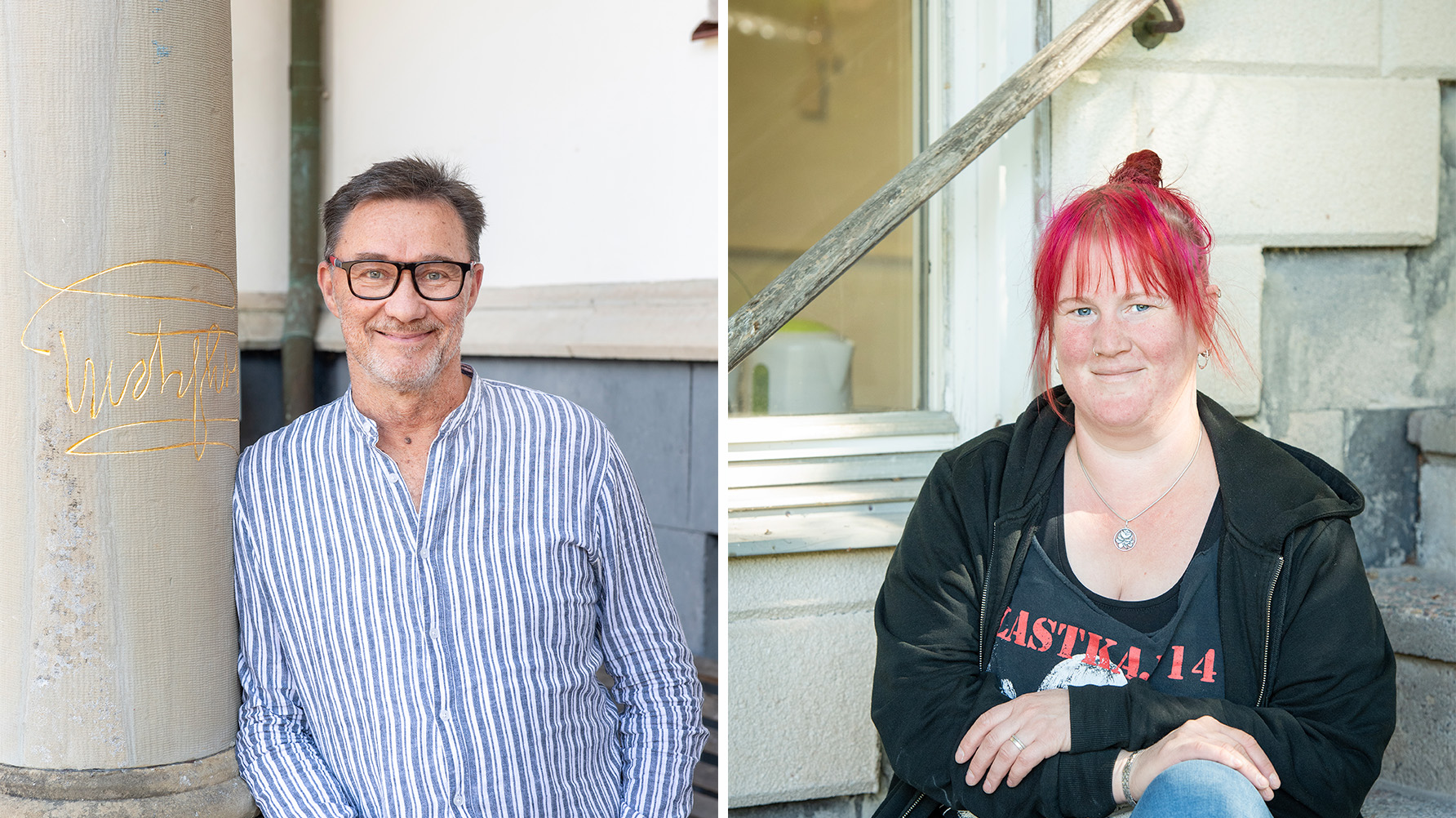 Bosse Frid och Moa Edlund Anderson. Foto: Anna Hållams