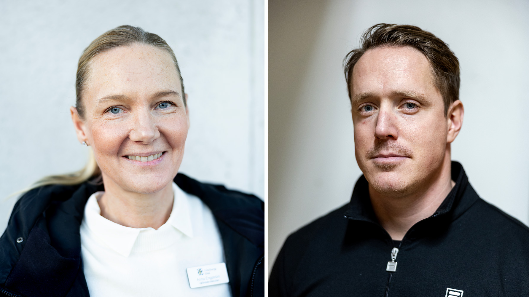 Anna Engström, förstelärare och Filip Ekström, fritidsledare. Foto: Nicklas Elmrin