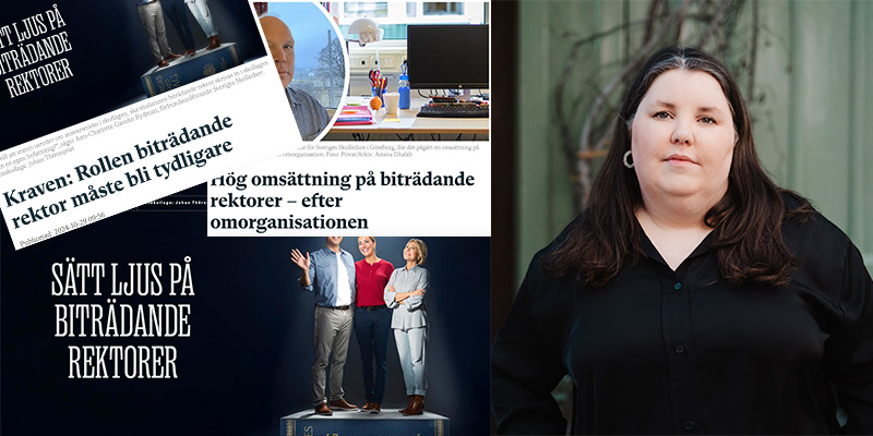 Linnea Lindquist, biträdande rektorer. Foto: Skärmdump/Marcus Gustafsson