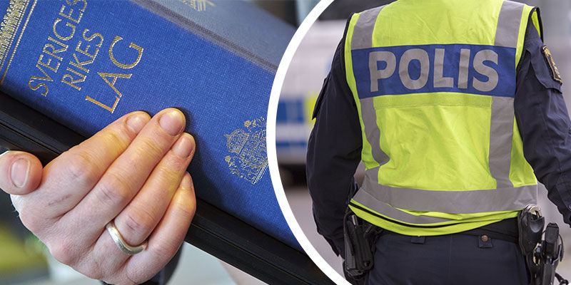 Lagbok och polis. Foto: Tommy Hvitfeldt/Adobe Stock