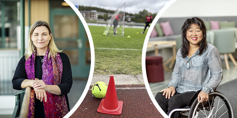 Margareta Axtelius, rektor på Regnbågens skola och Malin Bernt, central samordnare i Sigtuna kommun. Foto: Rosie Alm/Sigtuna kommun