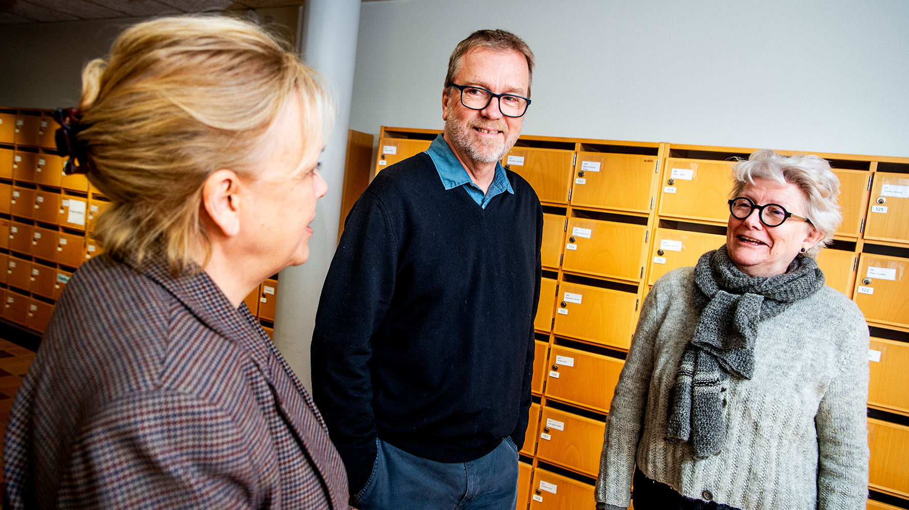 Torbjörn Hanö, rektor på Polhemskolan, tillsammans med de biträdande rektorerna Elisabeth Thörnqvist och Åsa Narin.