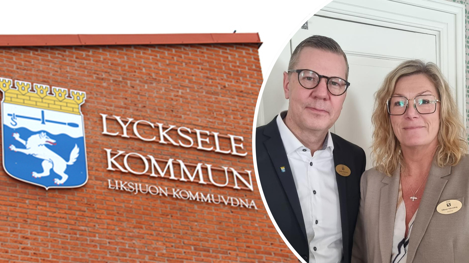 Ellinor Häreskog är ansvarig för gymnasie- och vuxenutbildningen i Lycksele kommun och Stefan Karlsson är ansvarig för förskolan och grundskolan. Foto: Lycksele kommun/Privat