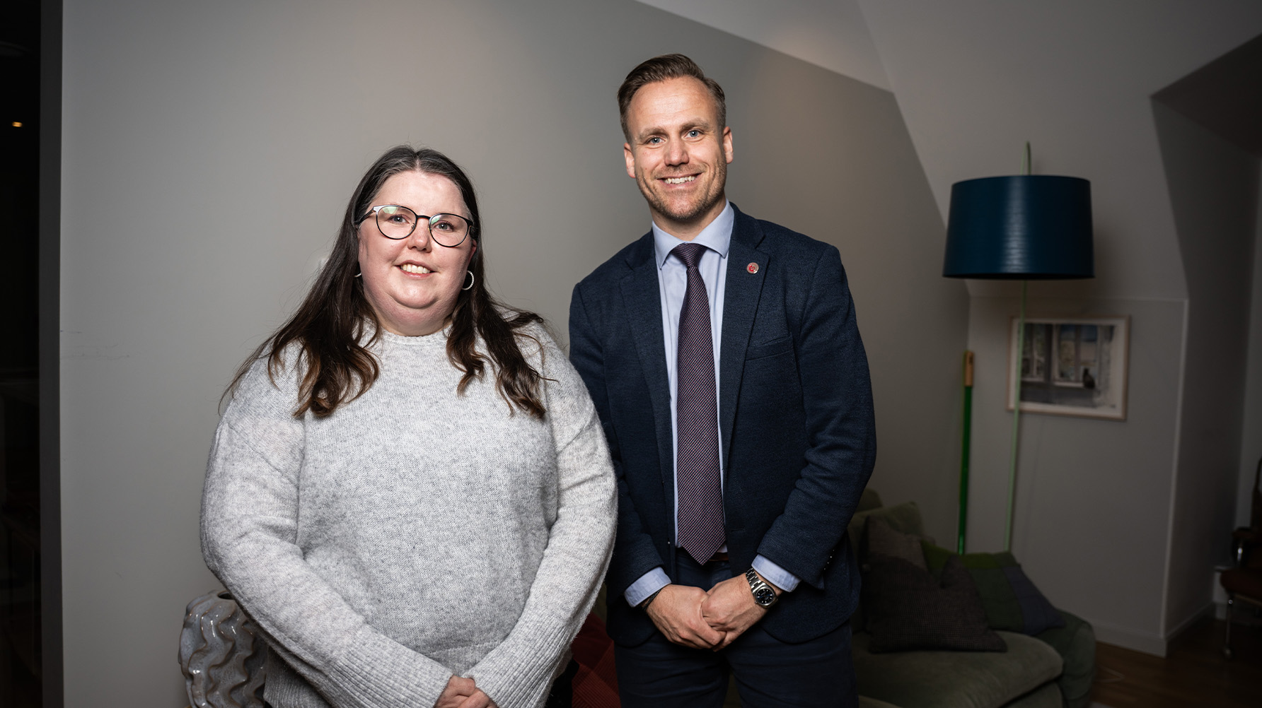 Linnea Lindquist och Marco Damgaard. Foto: Johanna Säll