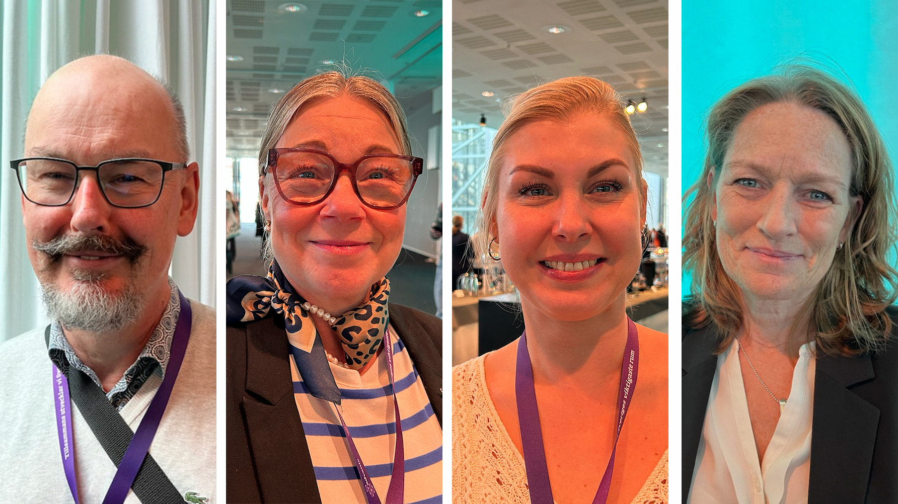 Rektorerna Åke Johansson, Magdalena Tornler, Ann-Sophie Nilsson och Erica Gustavsson om elevinflytande. Foto: Emelie Henricson/Lenita Jällhage