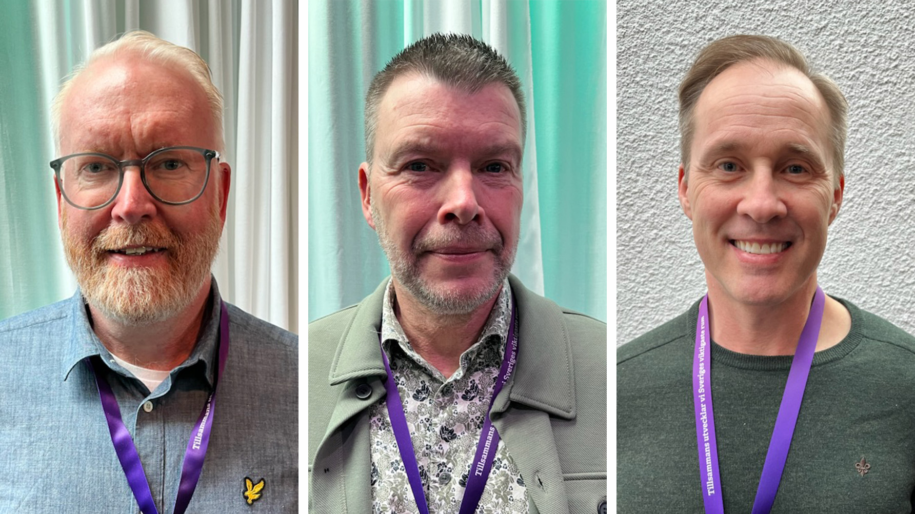 Fredrik Aronsson, Per Andersson Sellén och Carl Johan Westman. Foto: Lenita Jällhage