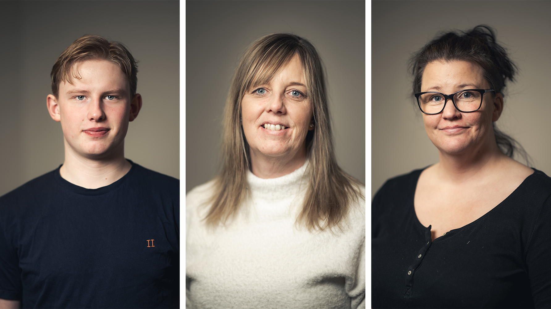 Kevin Qwist, Tina Persson, Marina Lindholm. Foto: Fredrik Karlsson