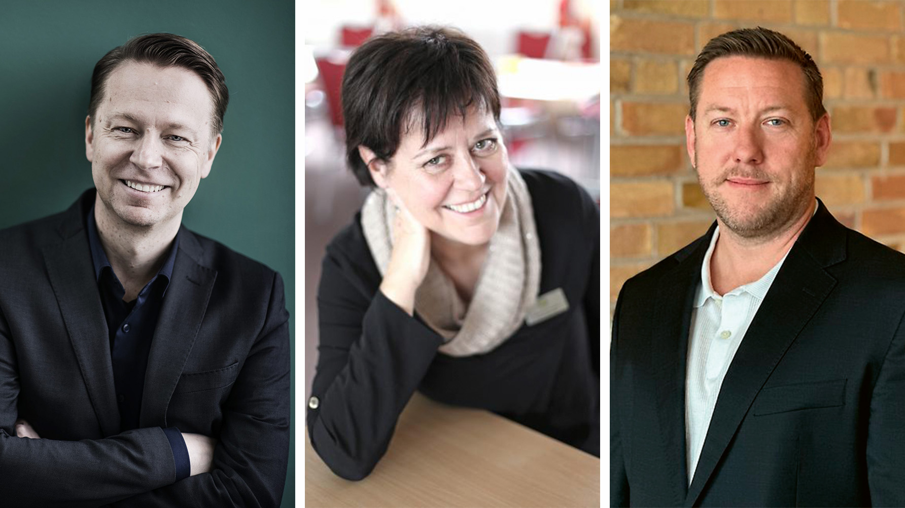 Petri Partanen, Anette Forssten Seiser, Sebastian Björnhammer. Foto: Förlaget Kompass/Karlstads universitet/Tove Johnsson