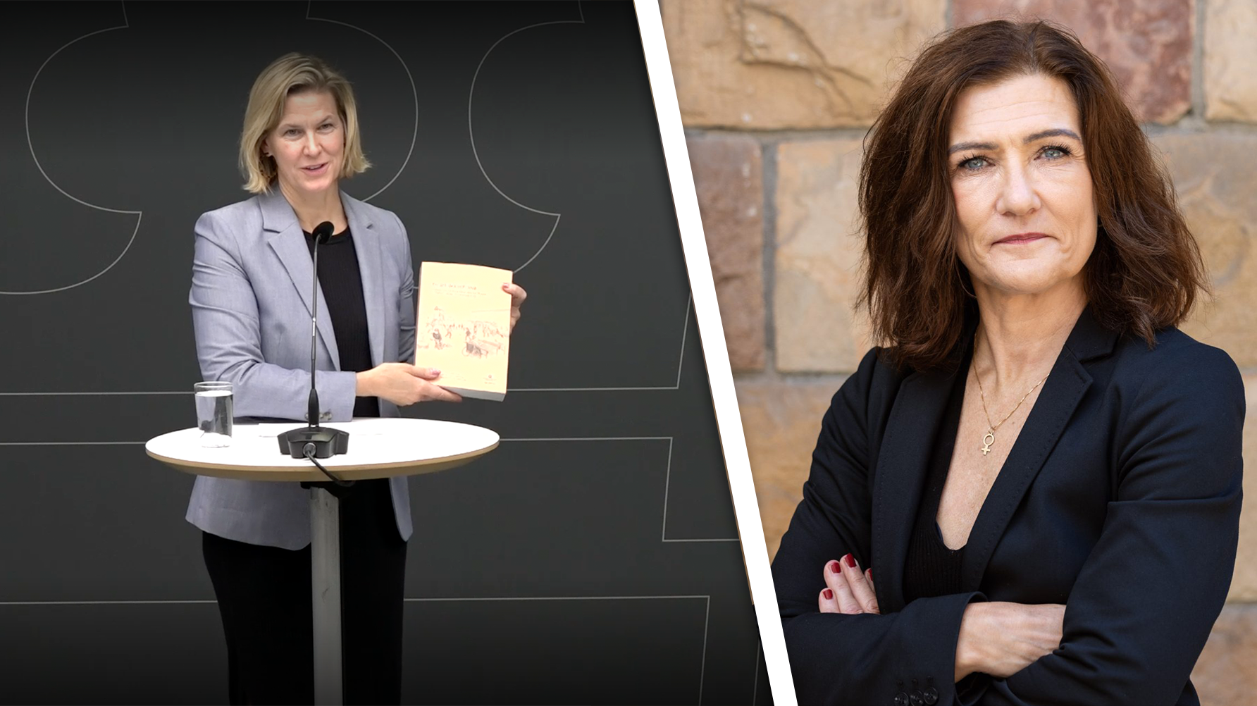 Nina Larsson (L), Rebecca Lagh. Foto: Regeringen.se/David Lagerlöf